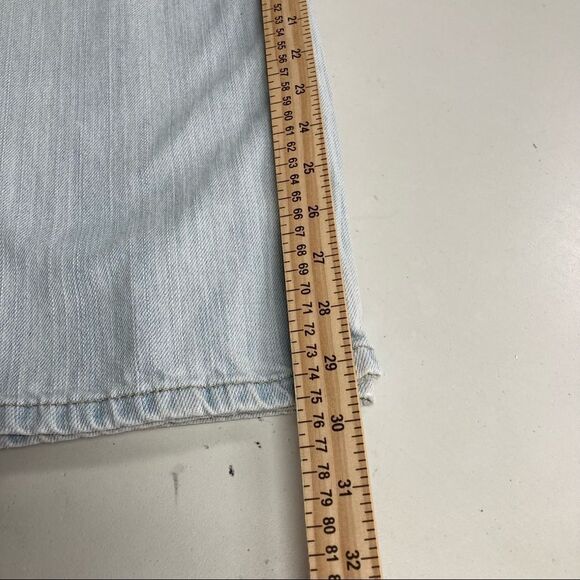 OLD NAVY Men’s Straight Light Wash Jeans, Blue, Size 33/32, 100%COTTON - Picture 3 of 8